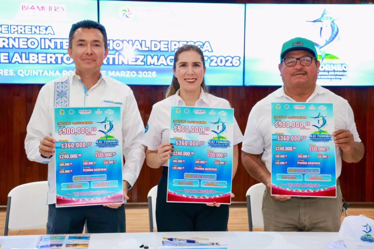 Atenea fortalece el turismo deportivo con el XXI Torneo Internacional de Pesca “Cosme Alberto Martínez Magaña” en Isla Mujeres
