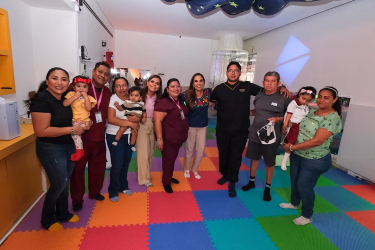 Entrega Mara Lezama rehabilitación de cuarto multisensorial del CRIQ