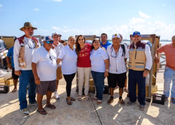 Mara Lezama entrega equipo pesquero por más de 8 mdp y anuncia reapertura de ventanilla de apoyos en SEDARPE