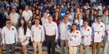 Rinde protesta la delegación de CATEM en Tulum   