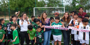 Mara Lezama y Yensunni Martínez inauguran espacio público multideportivo en Chetumal