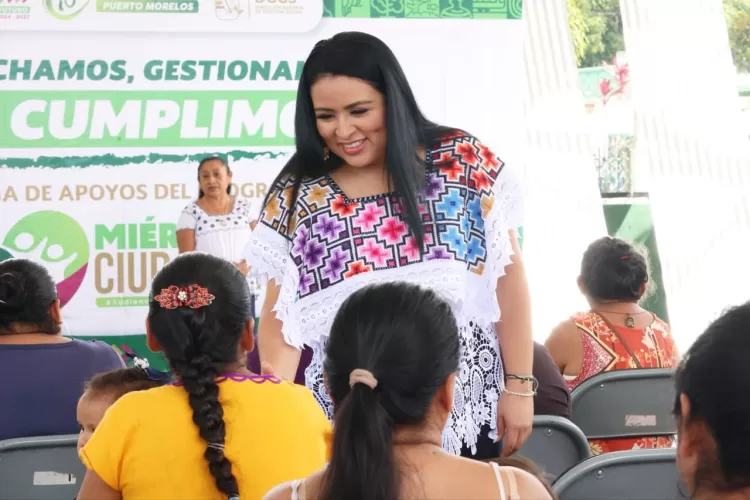 Cumple Blanca Merari con la ciudadanía, entrega apoyos a más de 50 familias de Leona Vicario
