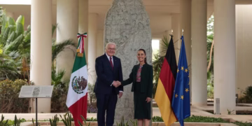 Inicia encuentro bilateral entre Sheinbaum y el presidente alemán Frank-Walter Steinmeier