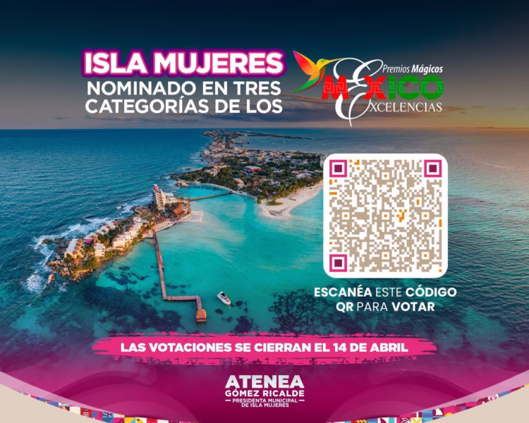 Isla Mujeres, nominado en los Premios Mágicos por Excelencias 2026