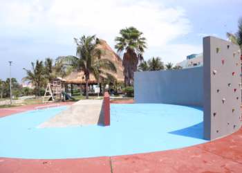 Avanza al 90% la renovación del Parque Las Iguanas en Isla Mujeres