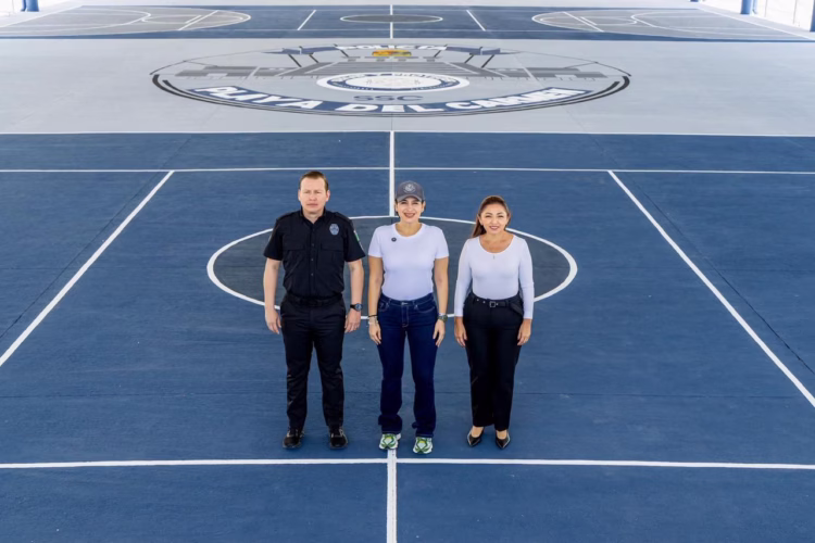 Estefanía Mercado dignifica a la policía de Playa del Carmen: “Hoy ya tienen el domo más grande que hemos construido en la ciudad”