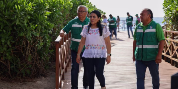 Supervisa Blanca Merari mantenimiento en accesos a playas públicas