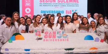 Asiste Blanca Merari a la conmemoración del 56 aniversario de Cancún