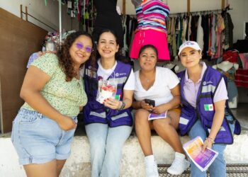 Estefanía Mercado acompaña a las brigadas para prevenir la violencia contra las mujeres 