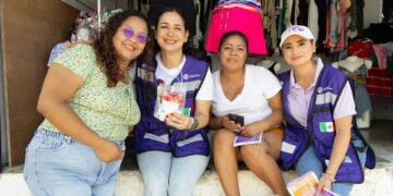 Estefanía Mercado acompaña a las brigadas para prevenir la violencia contra las mujeres 