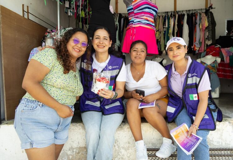 Estefanía Mercado acompaña a las brigadas para prevenir la violencia contra las mujeres 