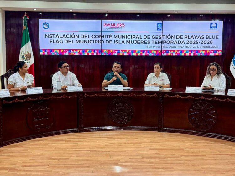 Gobierno Municipal instala el Comité de Gestión para preservar certificaciones Blue Flag en Isla Mujeres