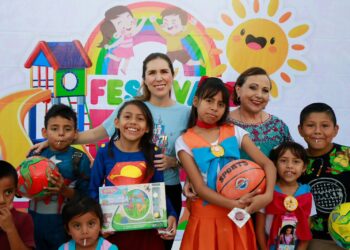 Atenea celebra el Día del Niño y la Niña en la colonia El Ramal de Ciudad Mujeres
