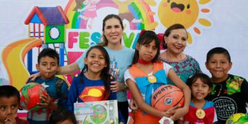 Atenea celebra el Día del Niño y la Niña en la colonia El Ramal de Ciudad Mujeres
