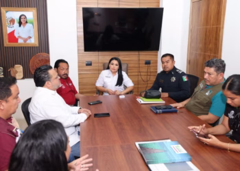 Supervisa Blanca Merari preparación de terreno para nuevas instalaciones de seguridad ciudadana