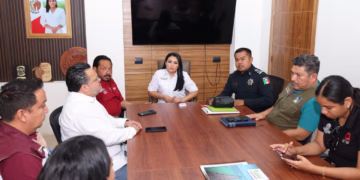 Supervisa Blanca Merari preparación de terreno para nuevas instalaciones de seguridad ciudadana