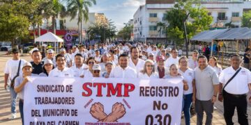 Playa del Carmen conmemora el Día Internacional del Trabajo
