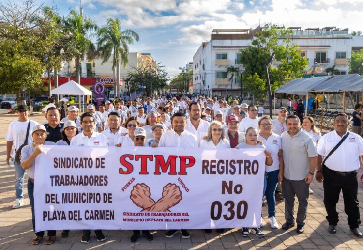 Playa del Carmen conmemora el Día Internacional del Trabajo