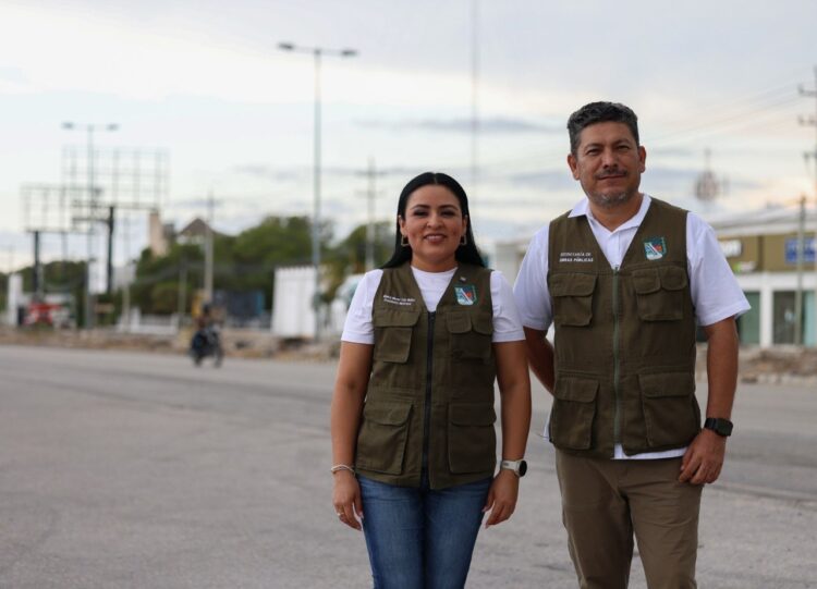 Blanca Merari anuncia rehabilitación de alumbrado público en la carretera federal 307