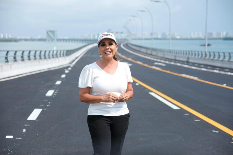 Anuncia Mara Lezama que apertura del Puente Vial Nichupté se hará con pruebas y medidas de seguridad vial