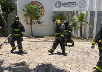 Gobierno de Estefanía Mercado participa en el Primer Simulacro Nacional 2026