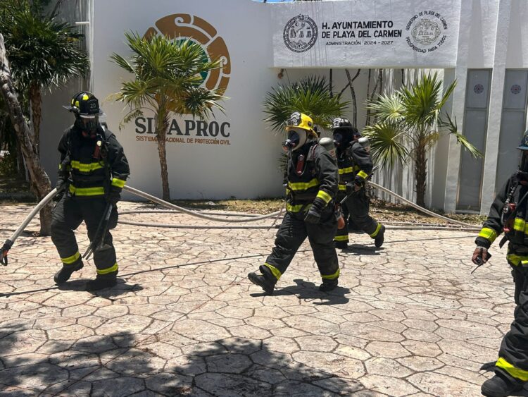 Gobierno de Estefanía Mercado participa en el Primer Simulacro Nacional 2026