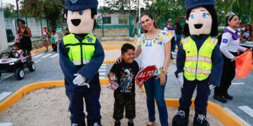 Atenea impulsa nuevo circuito vial infantil en el Parque Ejidatarios de Zona Continental