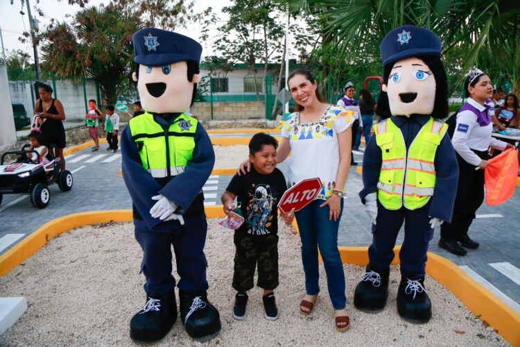 Atenea impulsa nuevo circuito vial infantil en el Parque Ejidatarios de Zona Continental