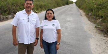 Anuncia Blanca Merari la reconstrucción de acceso a Bahía Petempich en su segunda etapa