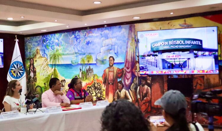 Atenea anuncia que este mes inicia la rehabilitación del Campo de Béisbol Infantil en Isla Mujeres