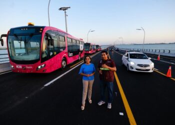 Comienzan las pruebas de MOBI de la Ruta 27 con conexión al Puente Nichupté y Arco Norte