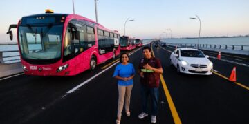 Comienzan las pruebas de MOBI de la Ruta 27 con conexión al Puente Nichupté y Arco Norte