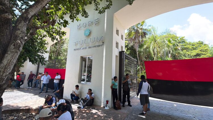 Estalla huelga en hotel Kore Tulum, cerrado desde octubre