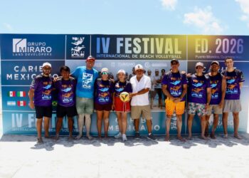 Arranca el Festival Internacional de Beach Volleyball en Puerto Morelos