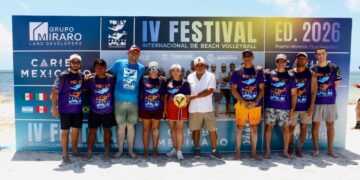 Arranca el Festival Internacional de Beach Volleyball en Puerto Morelos
