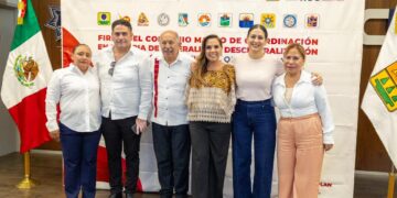 Estefanía Mercado atestigua firma de convenio entre INAFED para fortalecer a los municipios