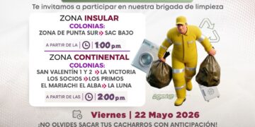 Gobierno de Isla Mujeres refuerza jornadas de descacharrización en colonias de la Isla y Zona Continental