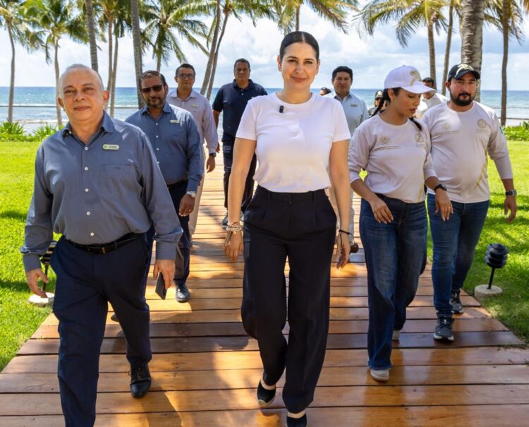 Estefanía Mercado refuerza protección de tortugas marinas en inicio de temporada de anidación