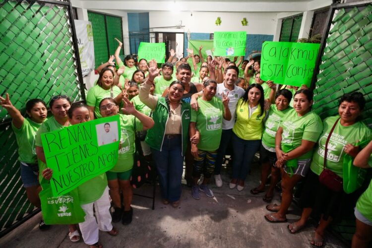 El Partido Verde continúa cercano a la gente de Quintana Roo: Renán Sánchez Tajonar