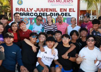 Atenea celebra a juventudes isleñas en el marco del Día del Estudiante con un rally deportivo