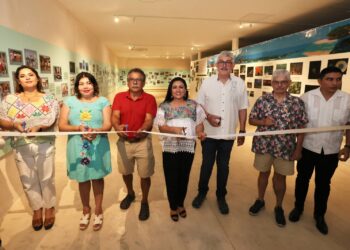 Blanca Merari inaugura exposición de los 50 años de la UASA-UNAM en Puerto Morelos