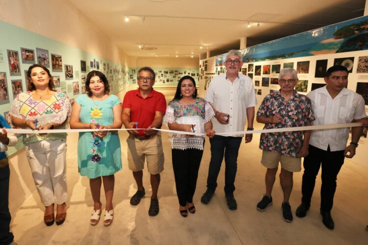 Blanca Merari inaugura exposición de los 50 años de la UASA-UNAM en Puerto Morelos