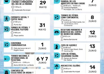 Gobierno de Isla Mujeres anuncia agenda cultural, deportiva y social para conmemorar el Día de la Marina