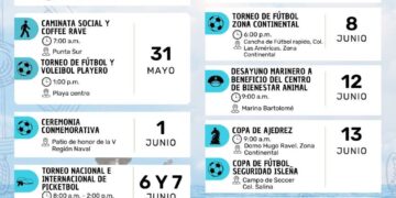 Gobierno de Isla Mujeres anuncia agenda cultural, deportiva y social para conmemorar el Día de la Marina