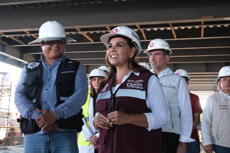 Constata Mara Lezama avance del 42% en la construcción del nuevo Hospital General del ISSSTE en Chetumal