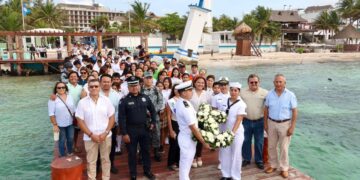 Conmemora Puerto Morelos el Día de la Marina Nacional 