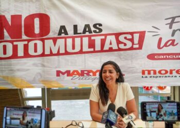 Marybel Villegas señala que las fotomultas en Cancún son contrarias a los principios de Morena 