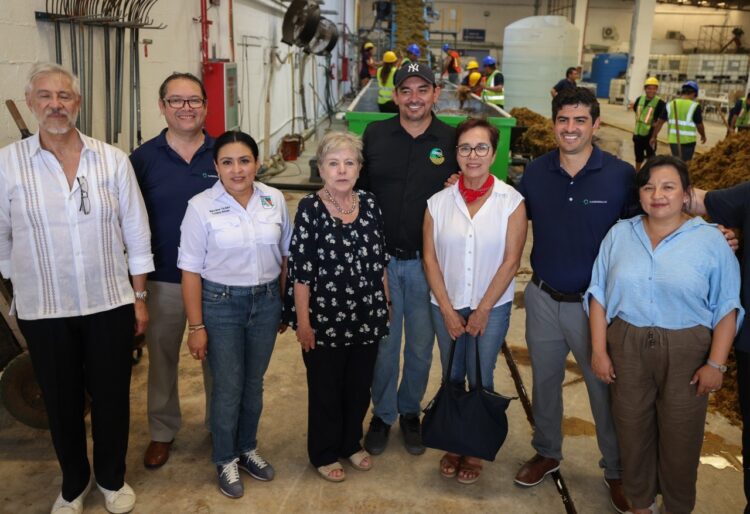 Blanca Merari y Alicia Bárcena supervisan arribo de sargazo en Puerto Morelos
