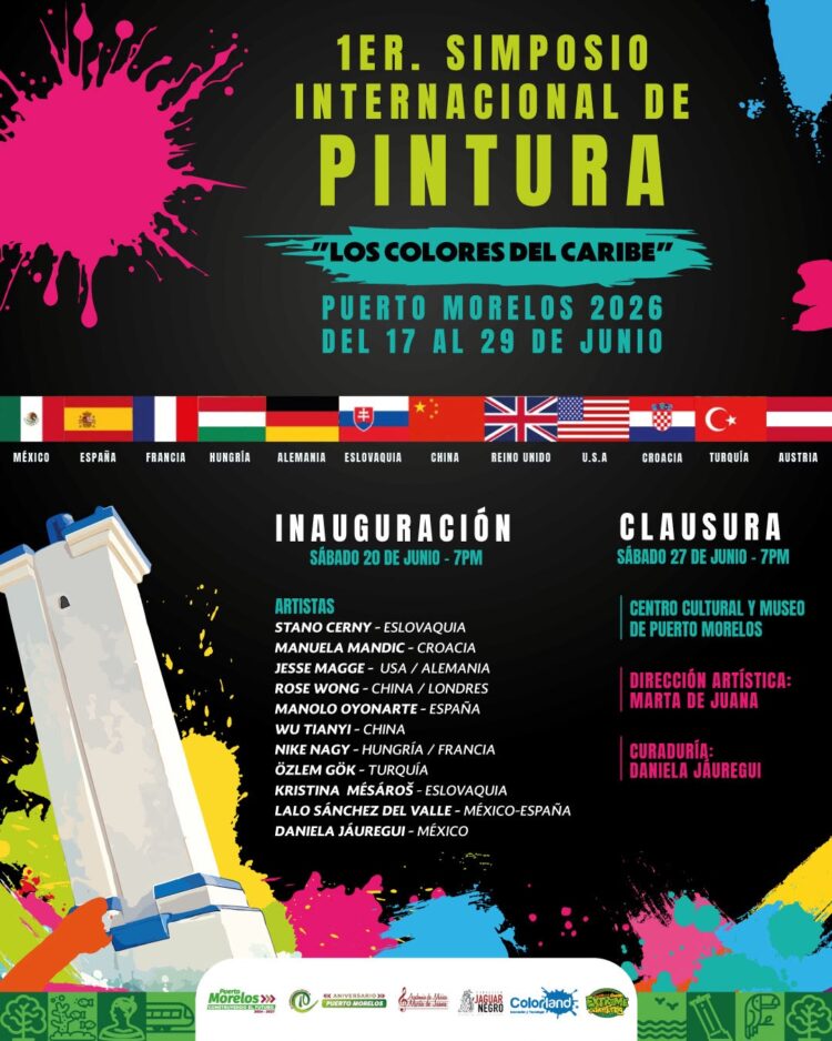 Puerto Morelos presenta el 1er. Simposio Internacional de Pintura “Los Colores del Caribe”