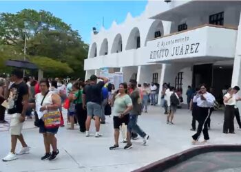 Epicentro del temblor al noreste de Cancún